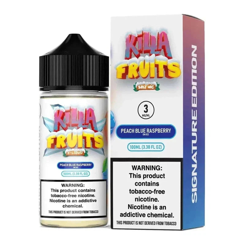 Killa Fruits Limited Edition - Peach Blue Raspberry Ice Ejuice - Vape Land