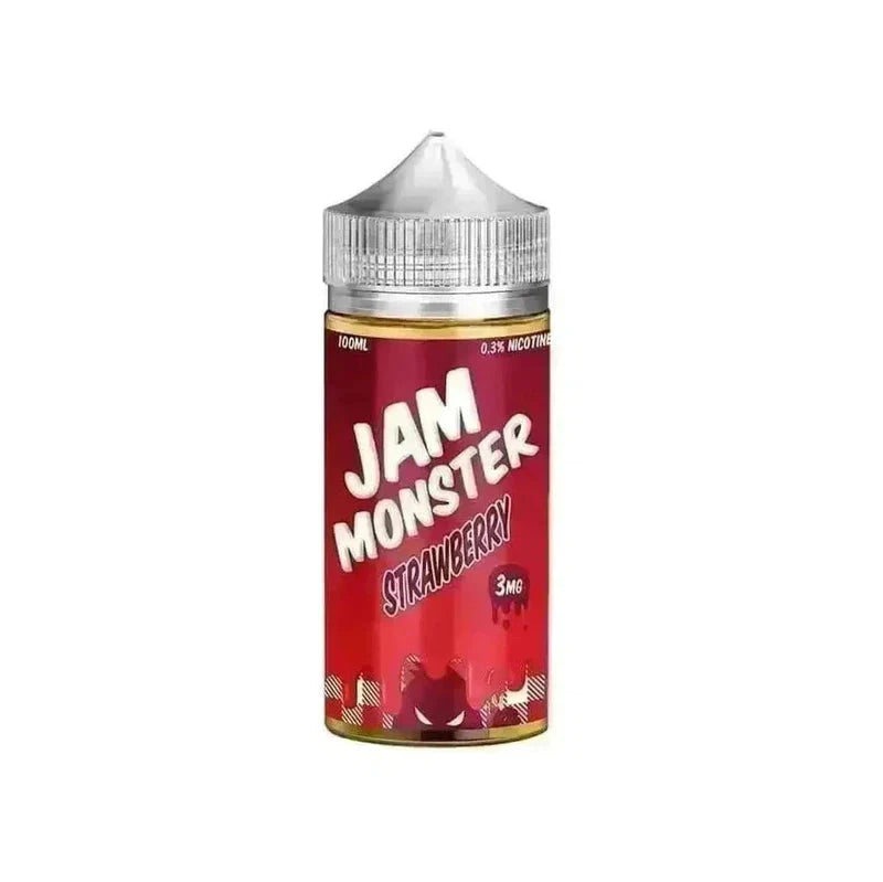 JAM MONSTER E-LIQUID STRAWBERRY - 100ML - Vape Land