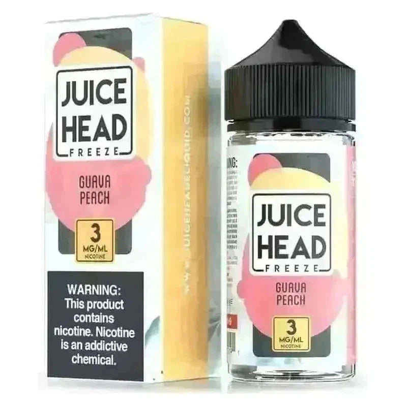 JUICE HEAD E-LIQUID GUAVA PEACH FREEZE - 100ML - Vape Land