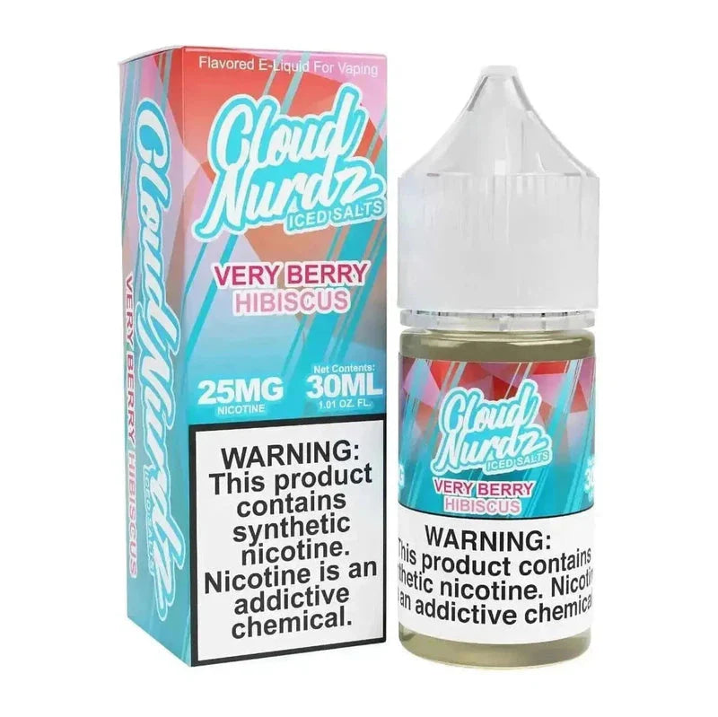 CLOUD NURDZ SALT ICED VERY BERRY HIBISCUS - 30ML - Vape Land