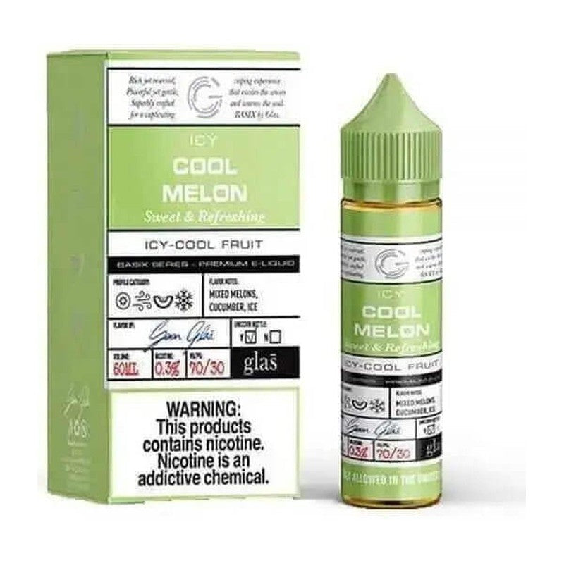 GLAS BASIX E-LIQUID COOL MELON - 60ML - Vape Land