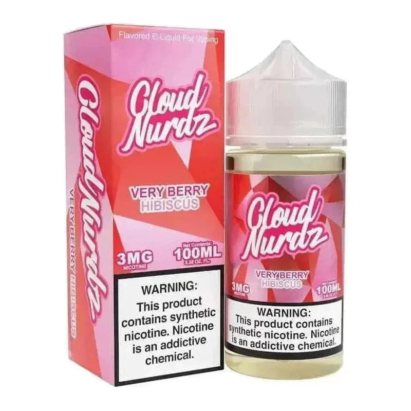 CLOUD NURDZ E-LIQUID VERY BERRY HIBISCUS - 100ML - Vape Land