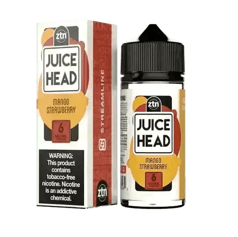 JUICE HEAD E-LIQUID MANGO STRAWBERRY ZTN - 100ML - Vape Land