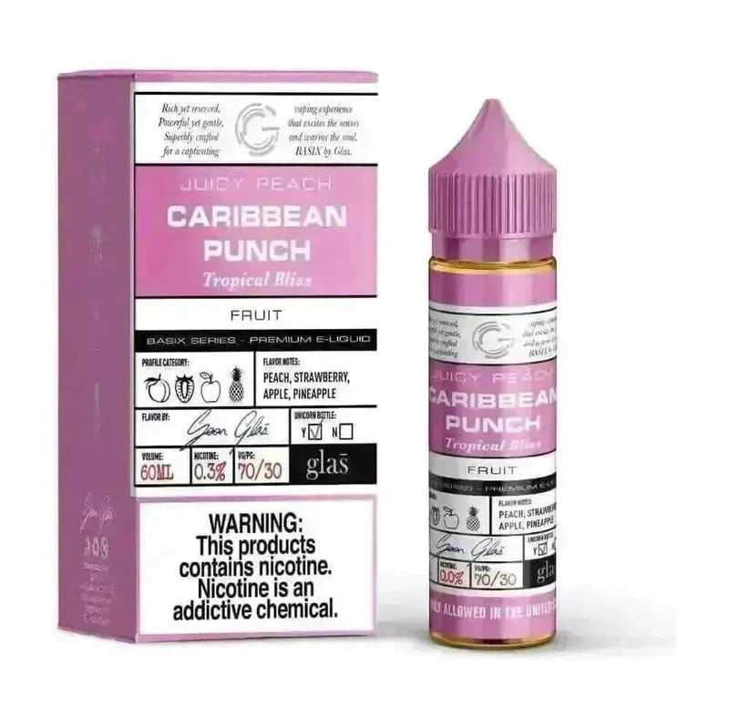 GLAS BASIX E-LIQUID CARIBBEAN PUNCH - 60ML - Vape Land