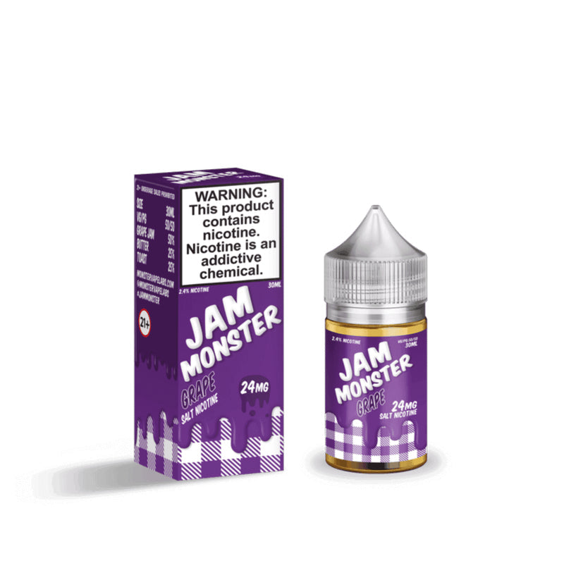 JAM MONSTER SALT GRAPE - 30ML - Vape Land