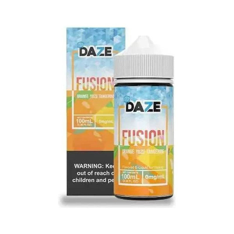 7DAZE E-LIQUID FUSION ICED ORANGE YUZU TANGERINE - 100ML - Vape Land