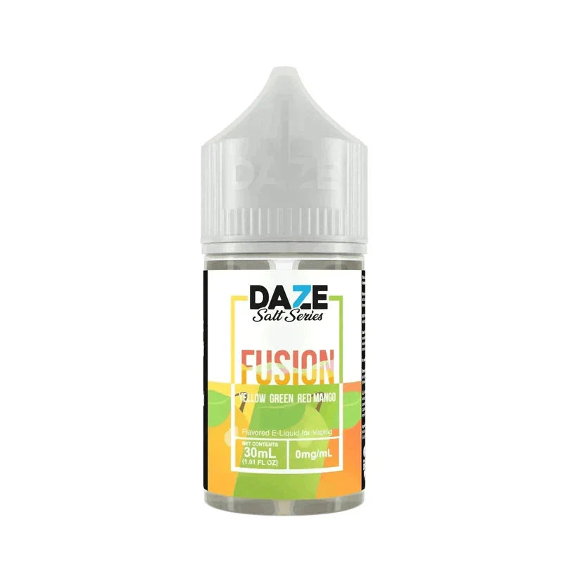 7DAZE SALTS FUSION YELLOW GREEN RED MANGO - 30ML - Vape Land