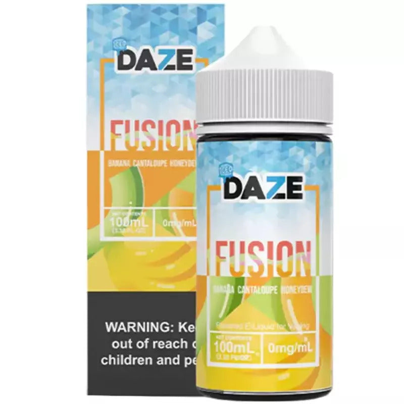 7DAZE FUSION E-LIQUID ICED BANANA CANTALOUPE HONEYDEW - 100ML - Vape Land