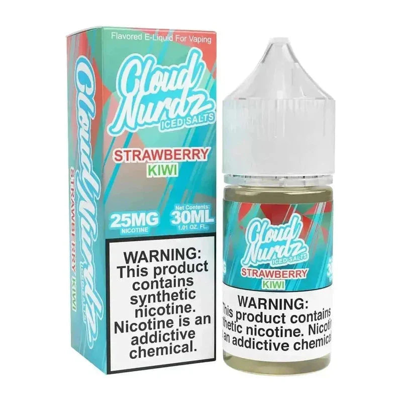 CLOUD NURDZ SALT ICED STRAWBERRY KIWI - 30ML - Vape Land