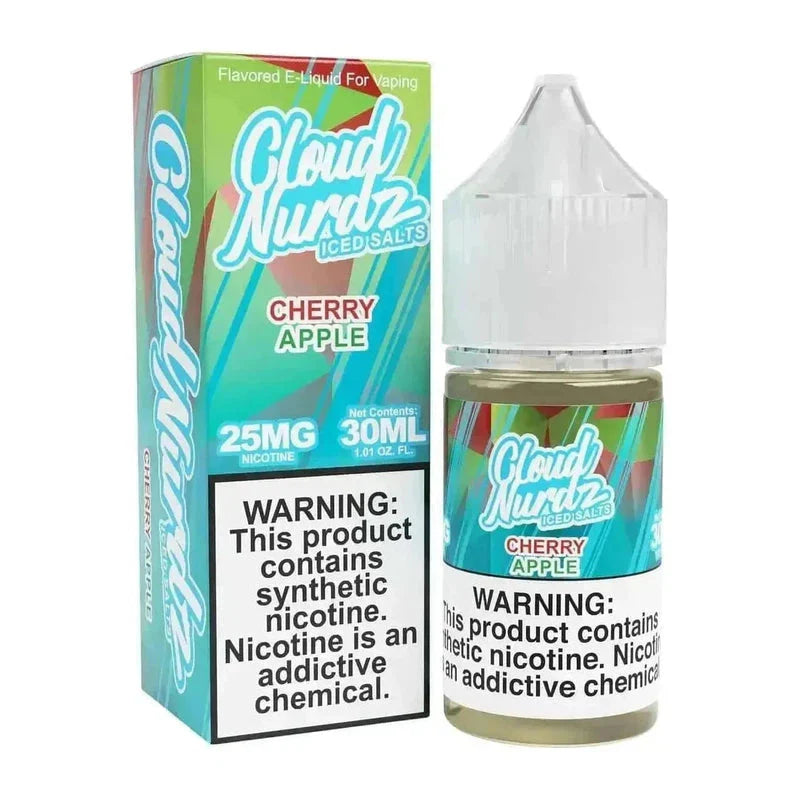 CLOUD NURDZ SALT ICED CHERRY APPLE - 30ML - Vape Land