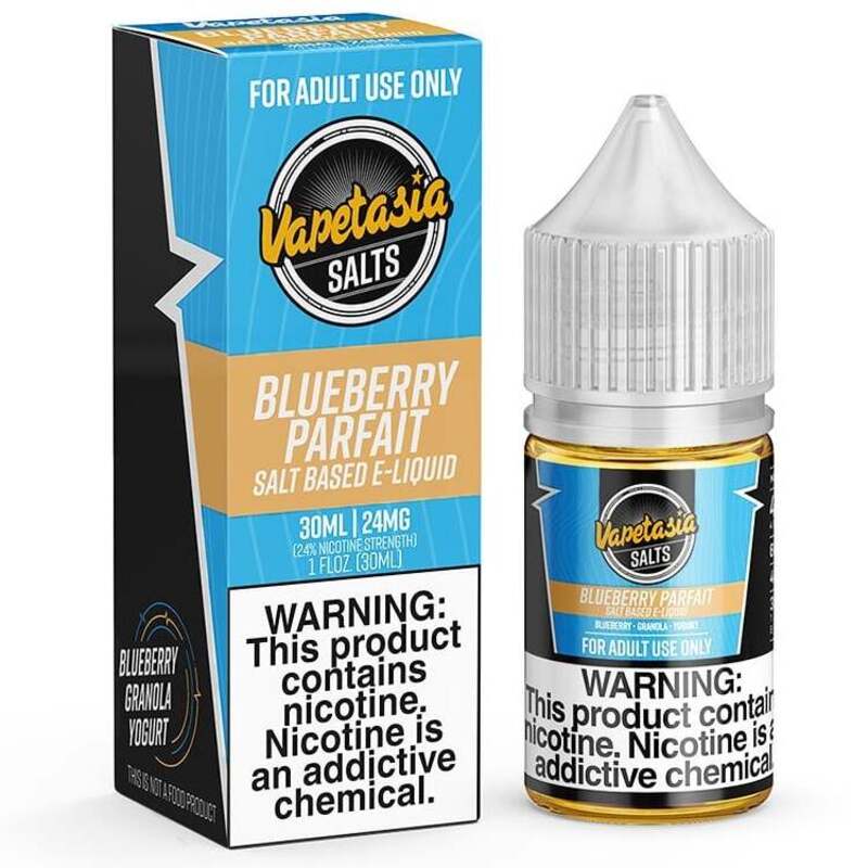 VAPETASIA SALT BLUEBERRY PARFAIT - 30ML - Vape Land