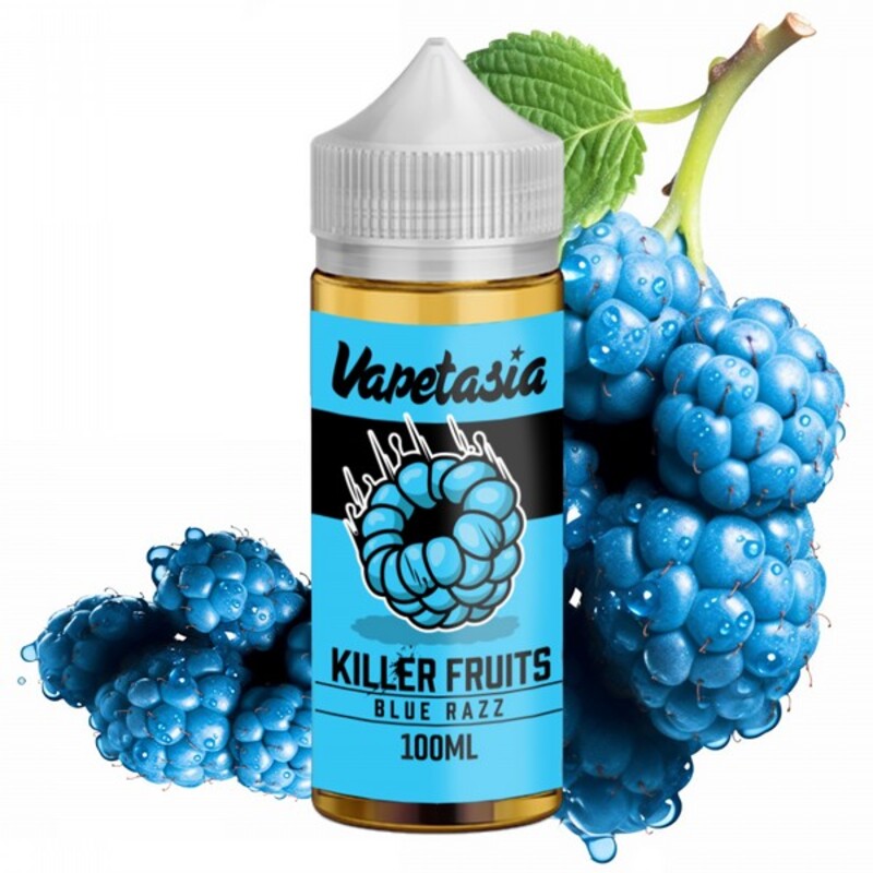 VAPETASIA E-LIQUID TFN KILLER FRUITS BLUE RAZZ - 100ML - Vape Land