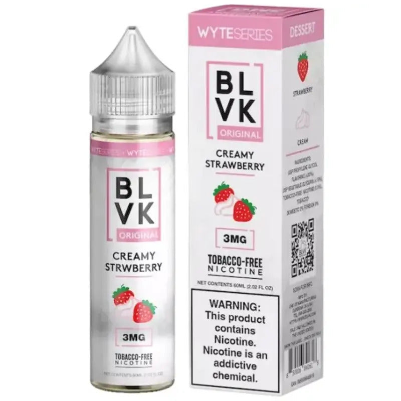 BLVK E-LIQUID CREAMY STRAWBERRY (UNIBERRY) - 60ML - Vape Land