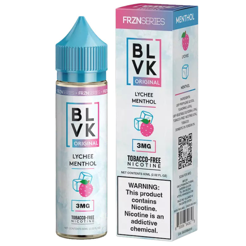 BLVK E-LIQUID LYCHEE MENTHOL (FRZNCHEE) - 60ML - Vape Land