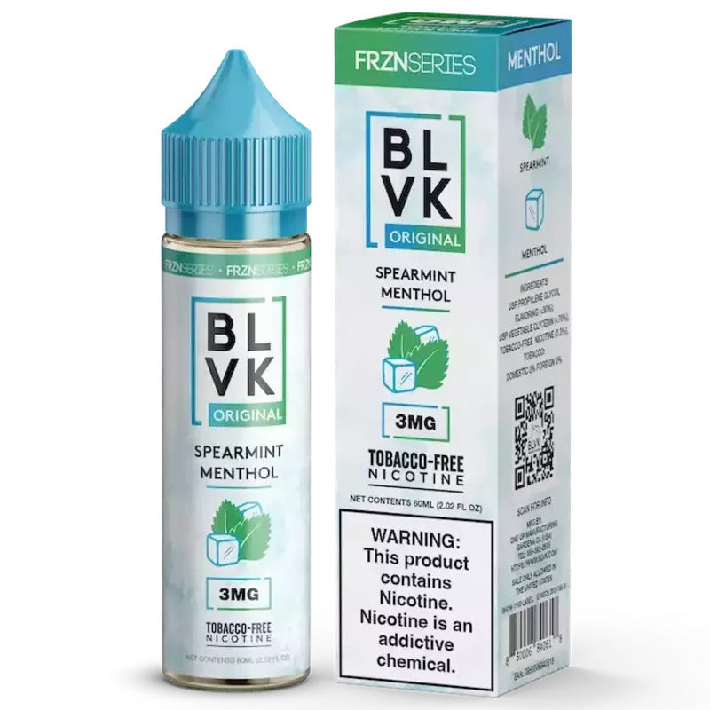 BLVK E-LIQUID SPEARMINT MENTHOL (FRZNMINT) - 60ML - Vape Land