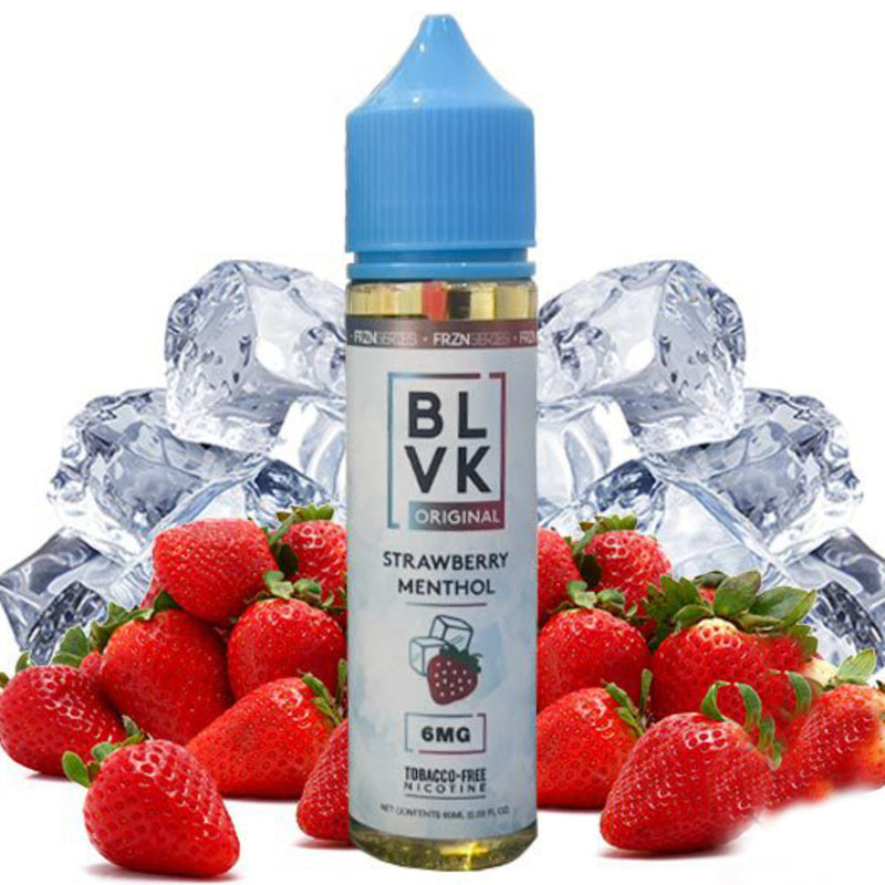 BLVK E-LIQUID STRAWBERRY MENTHOL (FRZNBERRY) - 60ML - Vape Land