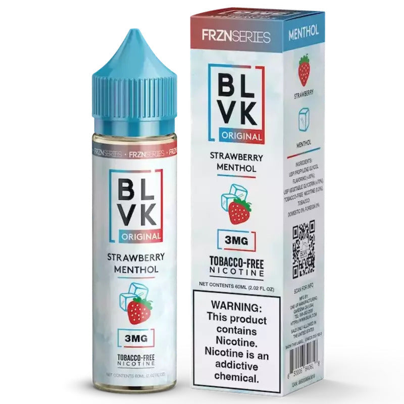 BLVK E-LIQUID STRAWBERRY MENTHOL (FRZNBERRY) - 60ML - Vape Land