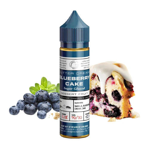 GLAS BASIX E-LIQUID BLUEBERRY CAKE - 60ML - Vape Land