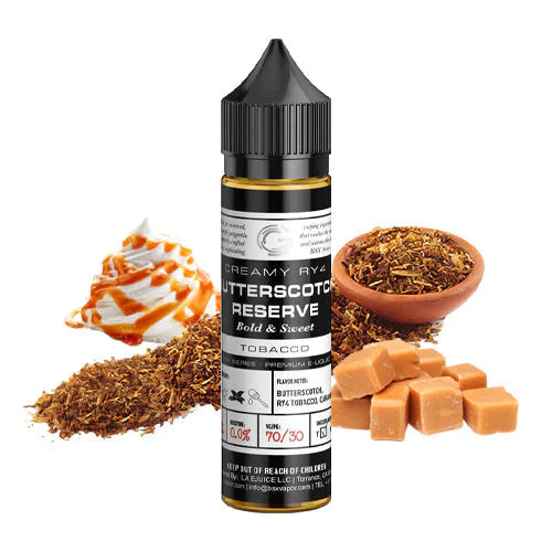 GLAS BASIX E-LIQUID BUTTERSCOTCH RESERVE - 60ML - Vape Land