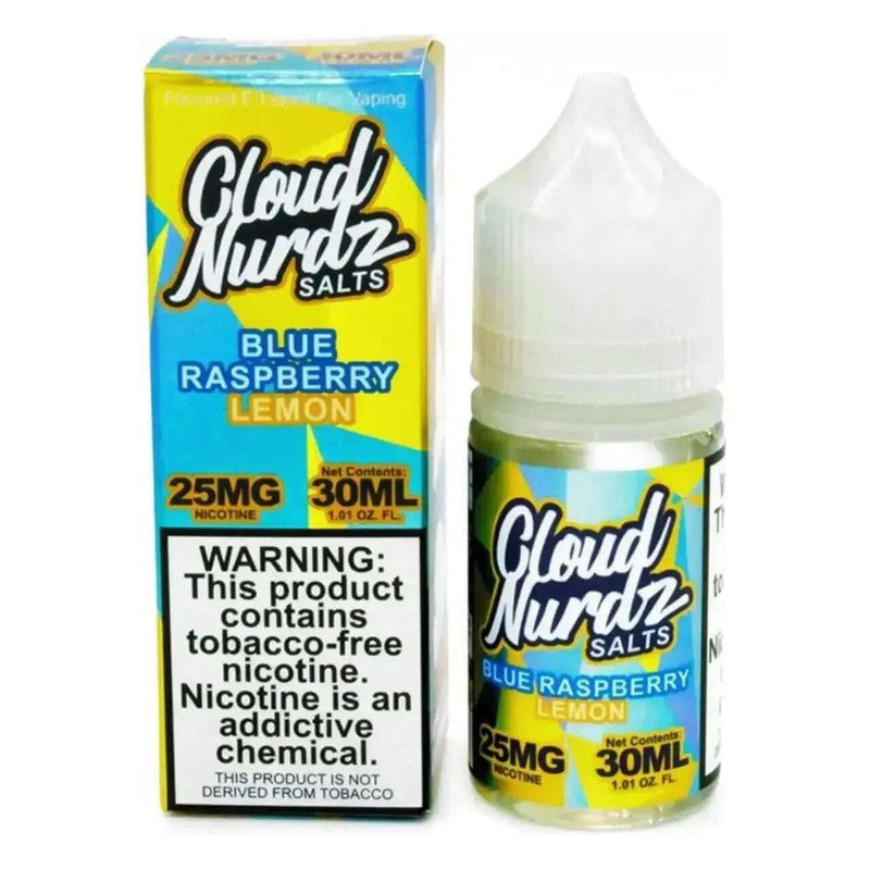 CLOUD NURDZ SALT BLUE RASPBERRY LEMON - 30ML - Vape Land