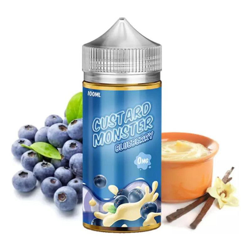 CUSTARD MONSTER E-LIQUID BLUEBERRY - 100ML - Vape Land