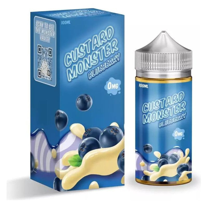 CUSTARD MONSTER E-LIQUID BLUEBERRY - 100ML - Vape Land