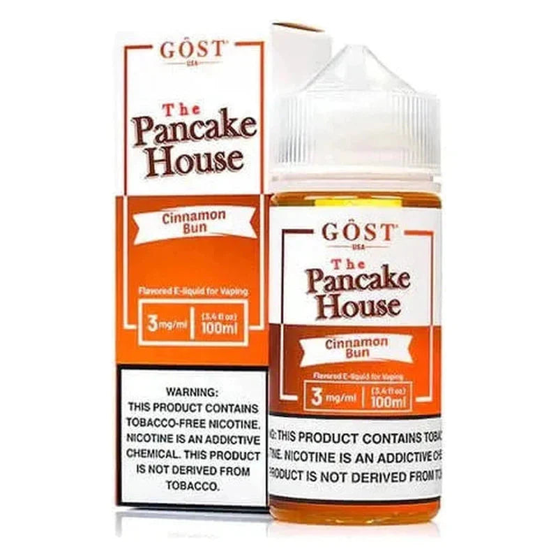 THE PANCAKE HOUSE E-LIQUID CINNAMON BUN - 100ML - Vape Land