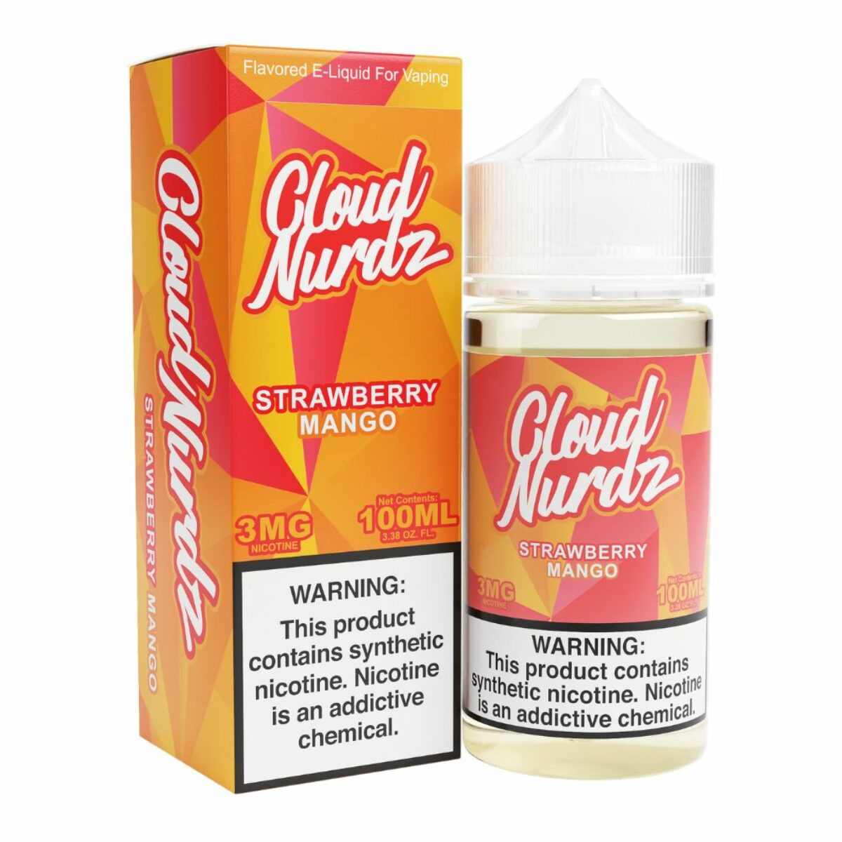 CLOUD NURDZ E-LIQUID STRAWBERRY MANGO TFN - 100ML - Vape Land