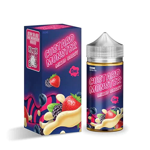 CUSTARD MONSTER E-LIQUID MIXED BERRIES - 100ML - Vape Land