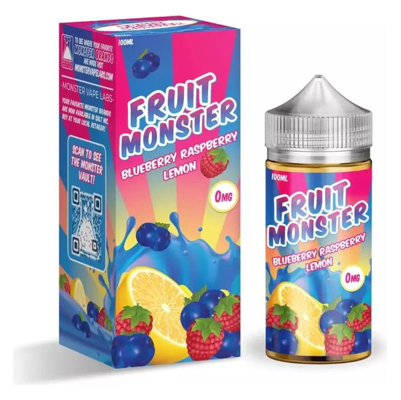 FRUIT MONSTER E-LIQUID BLUEBERRY RASPBERRY LEMON - 100ML - Vape Land