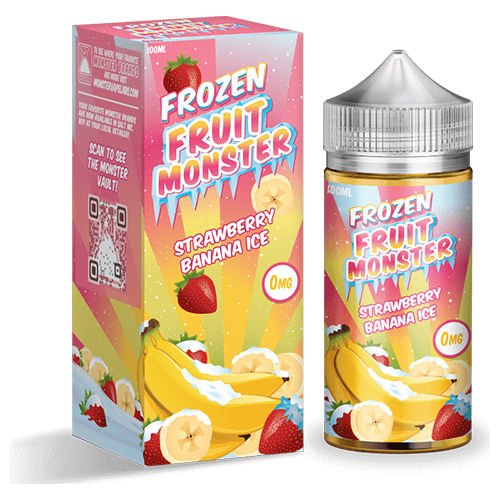 FROZEN FRUIT MONSTER E-LIQUID STRAWBERRY BANANA - 100ML - Vape Land