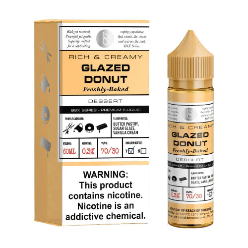 GLAS BASIX E-LIQUID GLAZED DONUT - 60ML - Vape Land