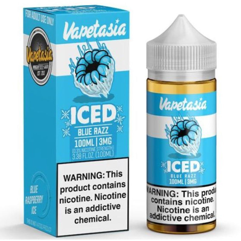 VAPETASIA E-LIQUID TFN KILLER FRUITS BLUE RAZZ ICED - 100ML - Vape Land