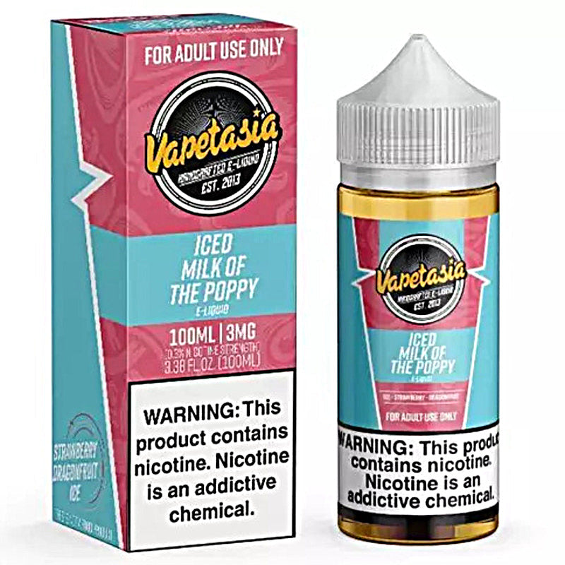 VAPETASIA E-LIQUID MILK OF THE POPPY ICED - 100ML - Vape Land