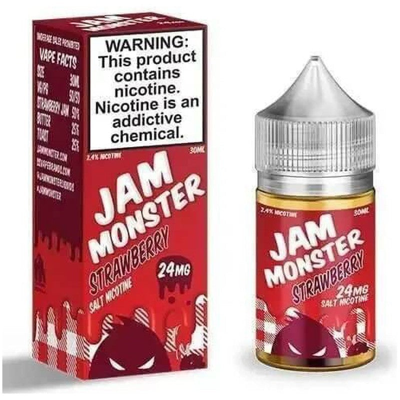 JAM MONSTER SALT STRAWBERRY - 30ML - Vape Land