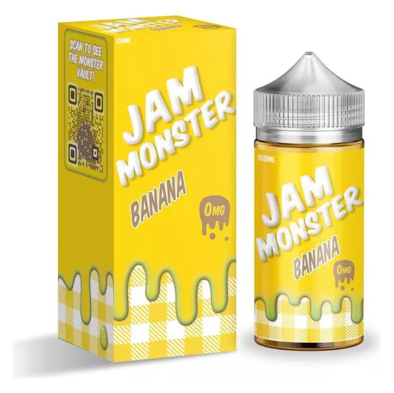 JAM MONSTER E-LIQUID BANANA - 100ML - Vape Land