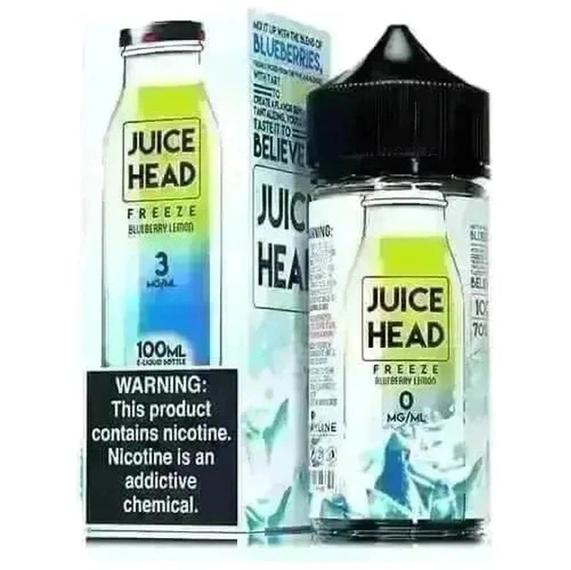 JUICE HEAD E-LIQUID BLUEBERRY LEMON FREEZE - 100ML - Vape Land