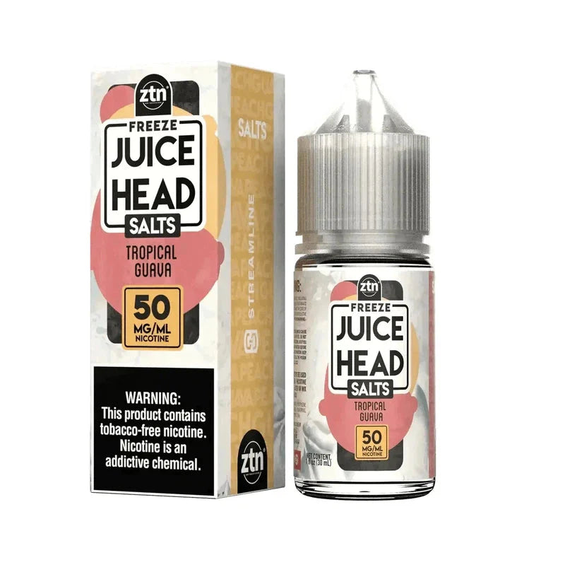 JUICE HEAD SALT GUAVA PEACH FREEZE ZTN - 30ML - Vape Land