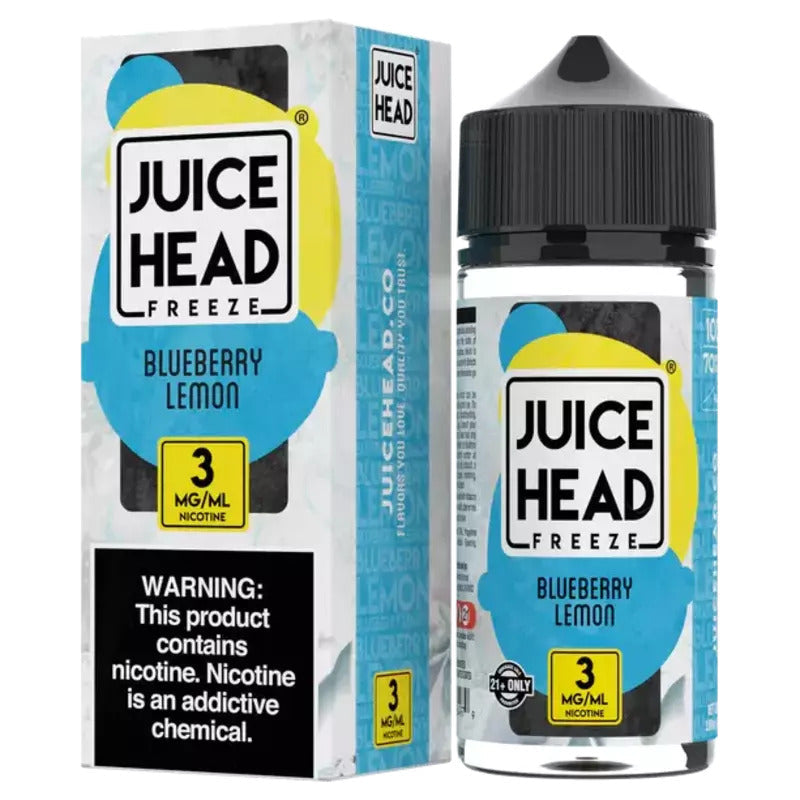 JUICE HEAD E-LIQUID BLUEBERRY LEMON FREEZE - 100ML - Vape Land