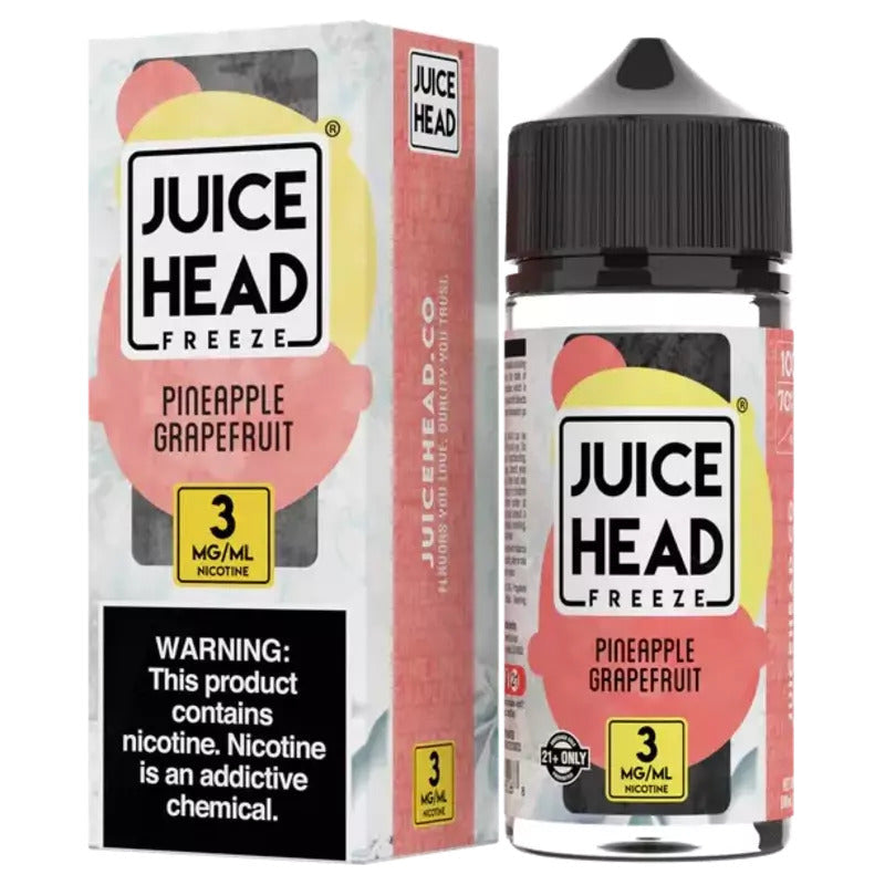 JUICE HEAD E-LIQUID PINEAPPLE GRAPEFRUIT FREEZE - 100ML - Vape Land