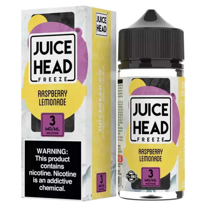 JUICE HEAD E-LIQUID RASPBERRY LEMONADE FREEZE - 100ML - Vape Land