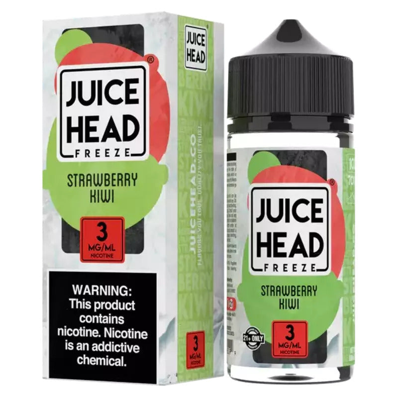 JUICE HEAD E-LIQUID STRAWBERRY KIWI FREEZE - 100ML - Vape Land