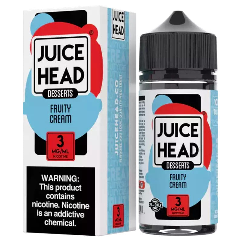 JUICE HEAD E-LIQUID FRUITY CREAM - 100ML - Vape Land