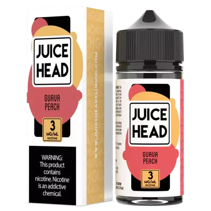 JUICE HEAD E-LIQUID GUAVA PEACH - 100ML - Vape Land