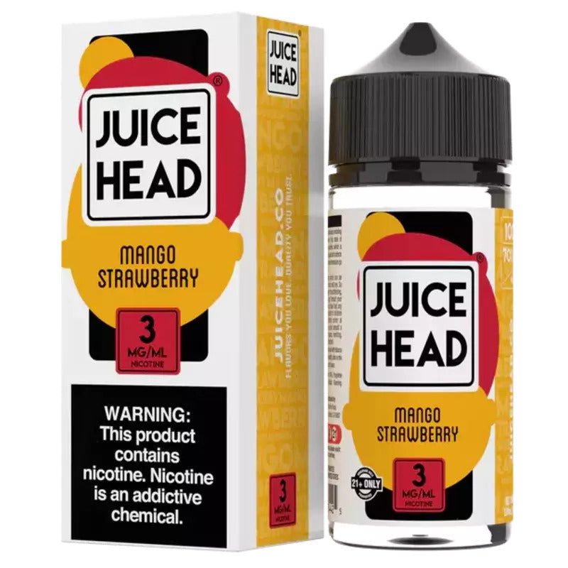 JUICE HEAD E-LIQUID MANGO STRAWBERRY ZTN - 100ML - Vape Land