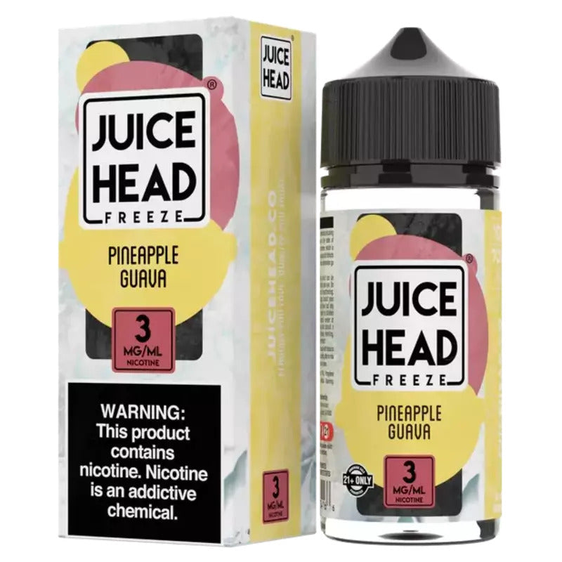 JUICE HEAD E-LIQUID PINEAPPLE GUAVA FREEZE - 100ML - Vape Land