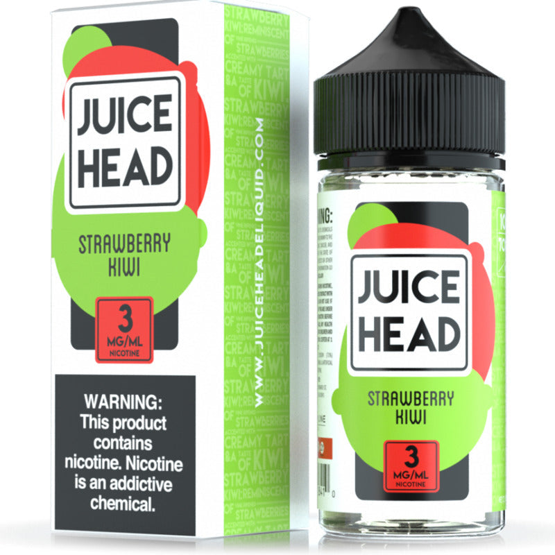 JUICE HEAD E-LIQUID STRAWBERRY KIWI - 100ML - Vape Land