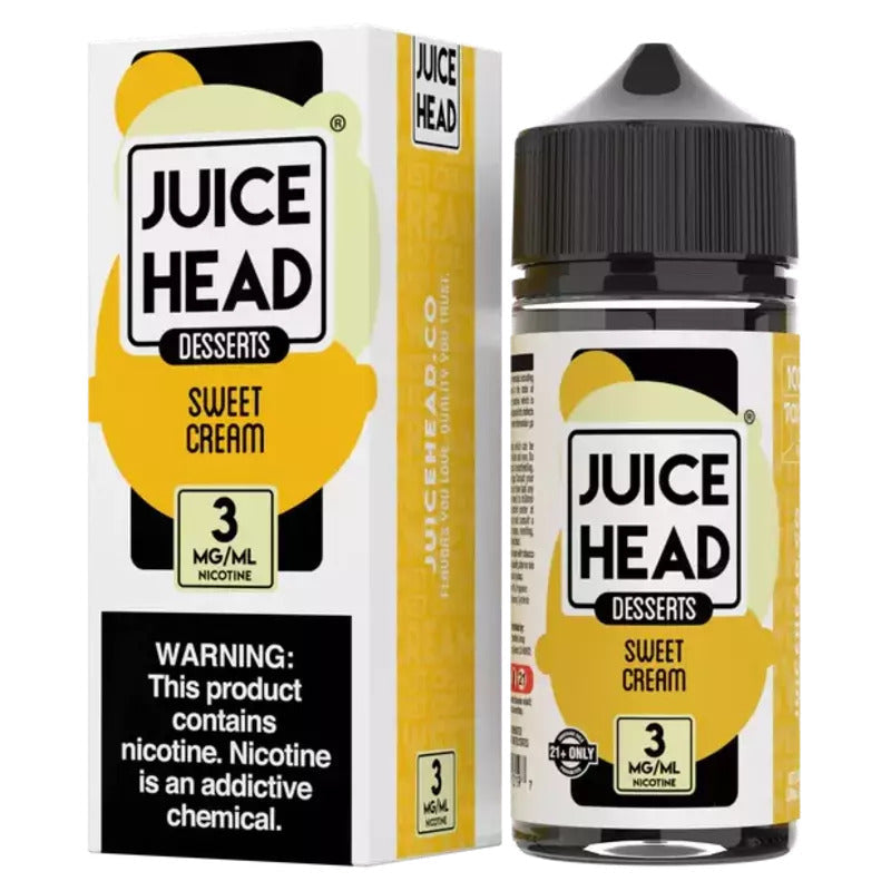 JUICE HEAD E-LIQUID SWEET CREAM - 100ML - Vape Land