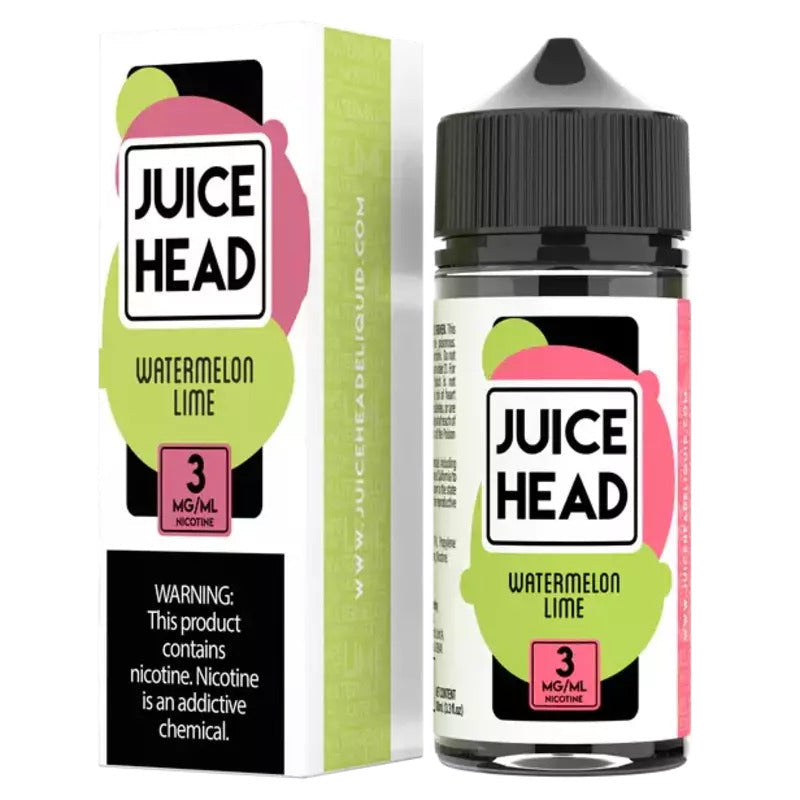 JUICE HEAD E-LIQUID WATERMELON LIME - 100ML - Vape Land