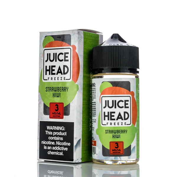 JUICE HEAD E-LIQUID STRAWBERRY KIWI FREEZE - 100ML - Vape Land